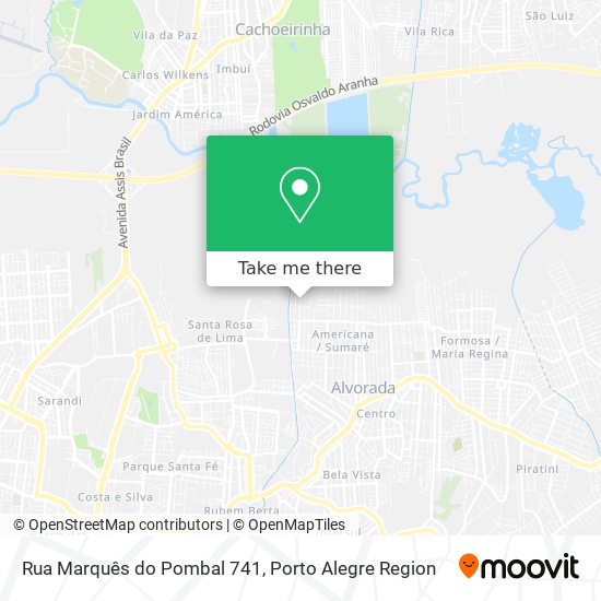 Rua Marquês do Pombal 741 map