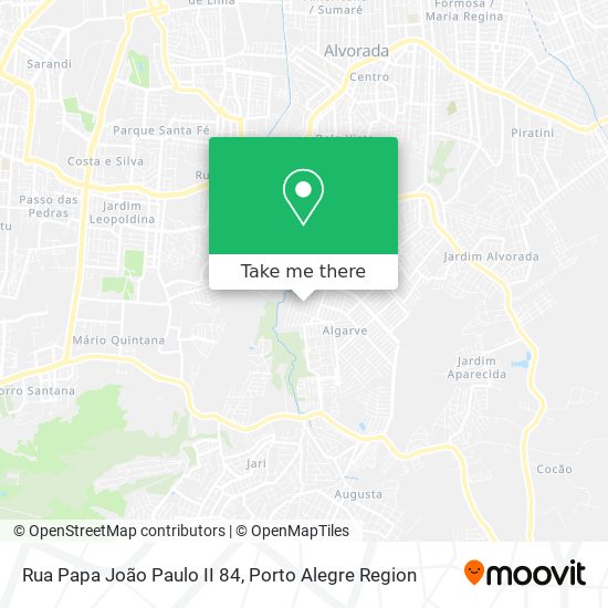 Mapa Rua Papa João Paulo II 84