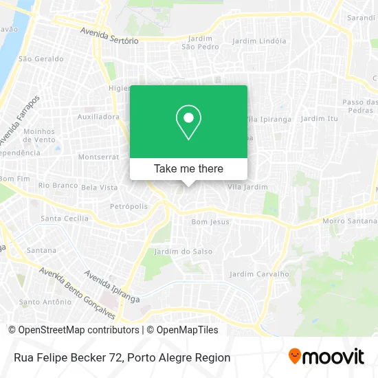 Rua Felipe Becker 72 map