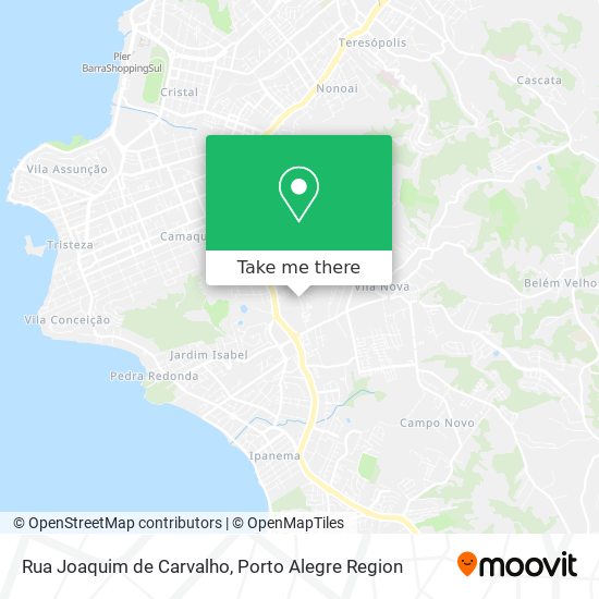 Mapa Rua Joaquim de Carvalho