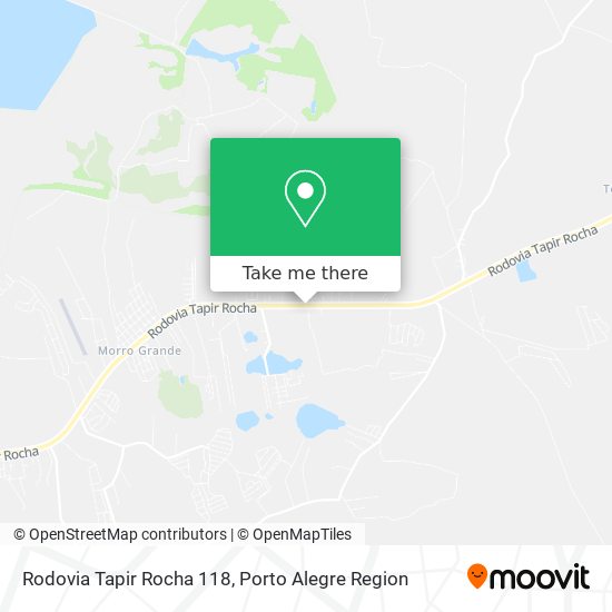 Rodovia Tapir Rocha 118 map