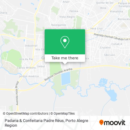 Padaria & Confeitaria Padre Réus map