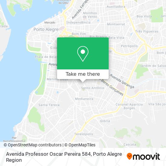 Mapa Avenida Professor Oscar Pereira 584