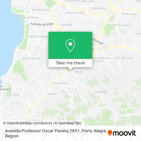 Mapa Avenida Professor Oscar Pereira 2851