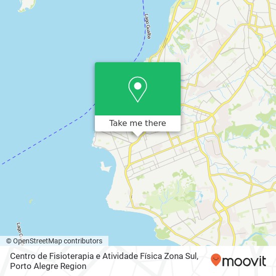 Mapa Centro de Fisioterapia e Atividade Física Zona Sul