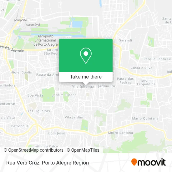 Rua Vera Cruz map