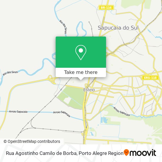 Mapa Rua Agostinho Camilo de Borba