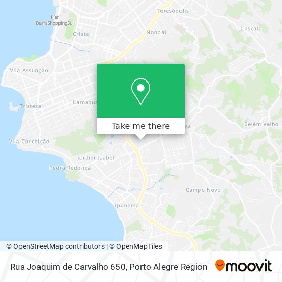 Mapa Rua Joaquim de Carvalho 650