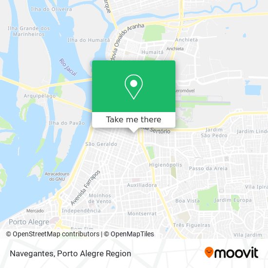 Navegantes map