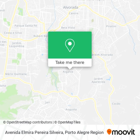 Mapa Avenida Elmira Pereira Silveira