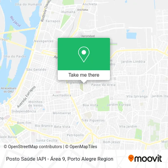 Posto Saúde IAPI - Área 9 map
