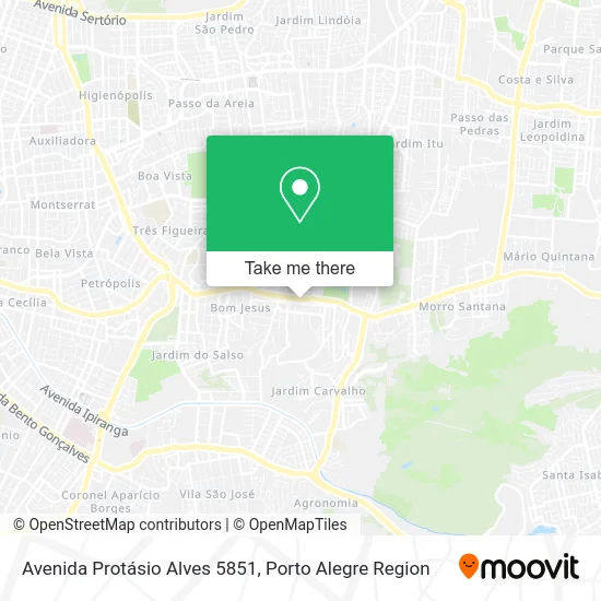 Avenida Protásio Alves 5851 map