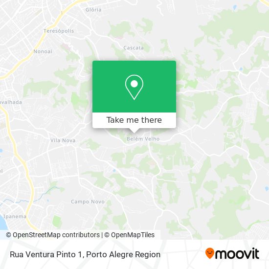 Mapa Rua Ventura Pinto 1