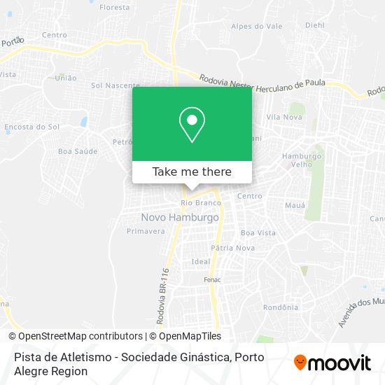 Pista de Atletismo - Sociedade Ginástica map