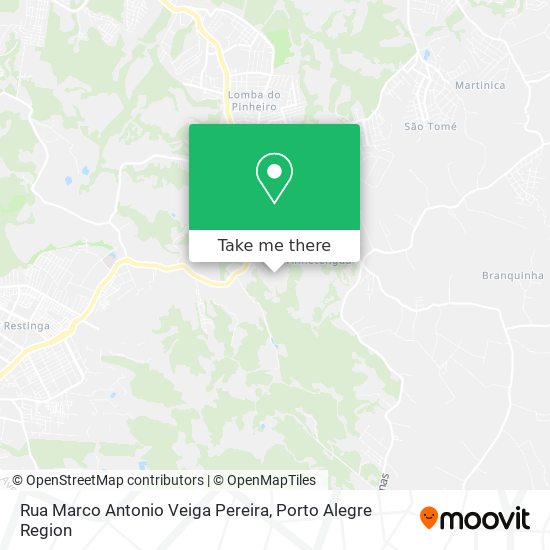 Mapa Rua Marco Antonio Veiga Pereira