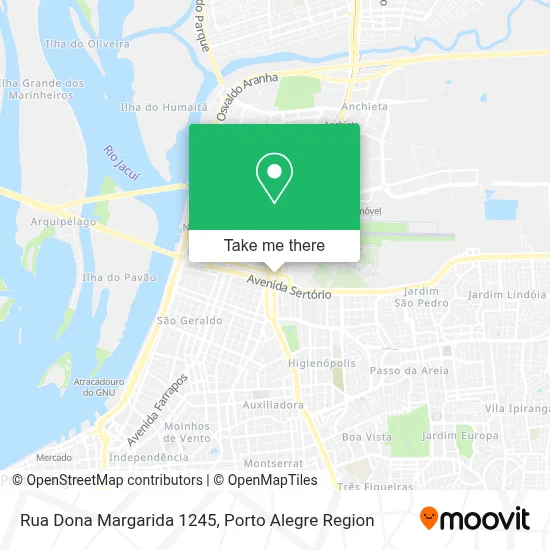 Rua Dona Margarida 1245 map