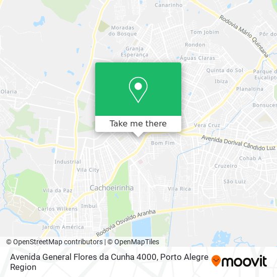 Mapa Avenida General Flores da Cunha 4000