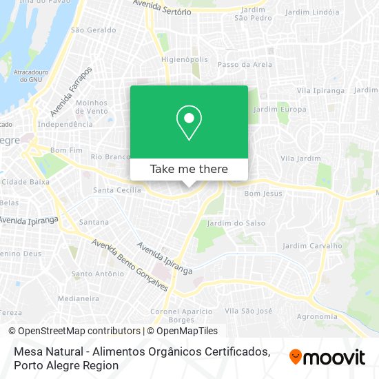 Mesa Natural - Alimentos Orgânicos Certificados map