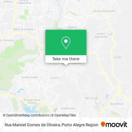 Mapa Rua Manoel Gomes de Oliveira