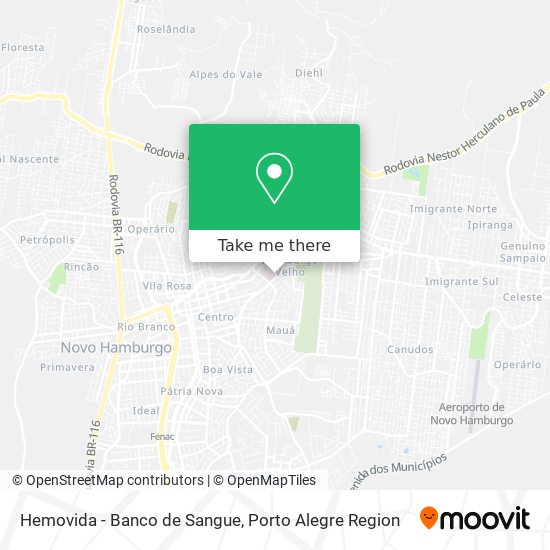 Hemovida - Banco de Sangue map