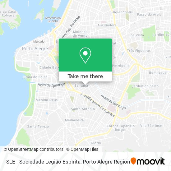 SLE - Sociedade Legião Espírita map