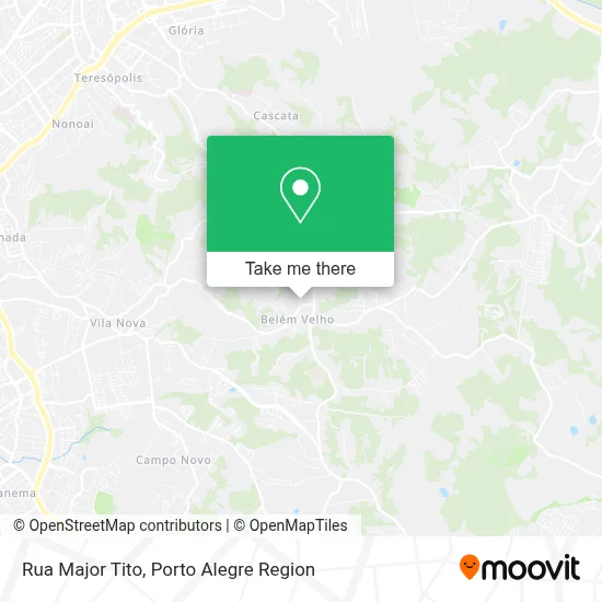 Rua Major Tito map
