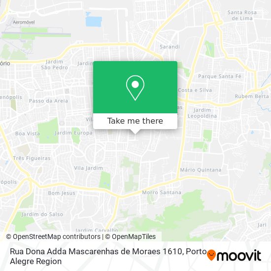 Rua Dona Adda Mascarenhas de Moraes 1610 map