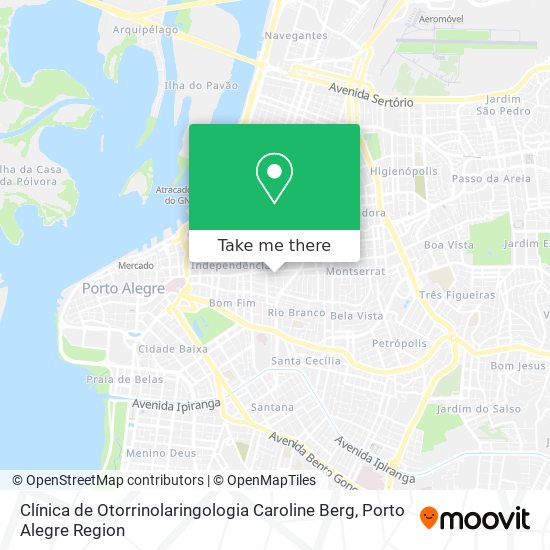 Clínica de Otorrinolaringologia Caroline Berg map