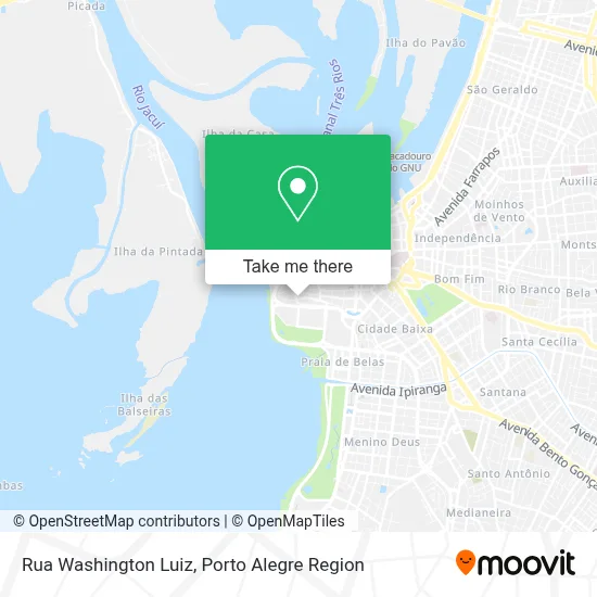 Rua Washington Luiz map