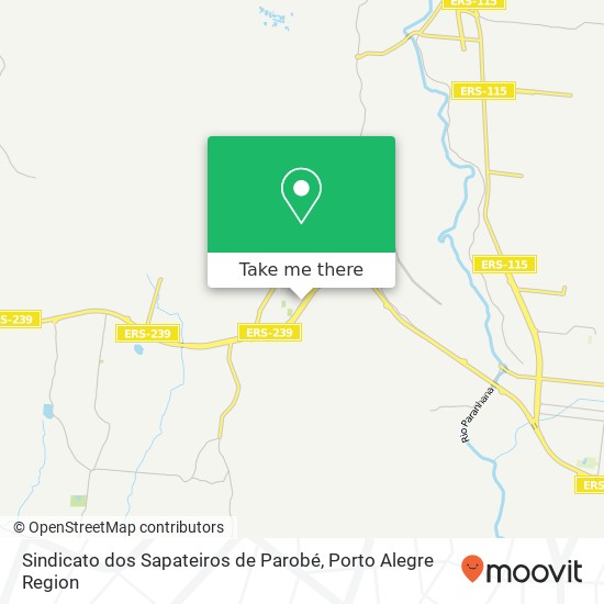 Mapa Sindicato dos Sapateiros de Parobé