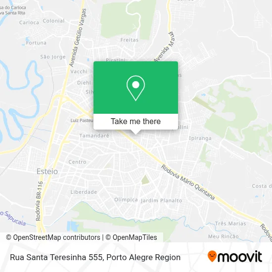 Rua Santa Teresinha 555 map