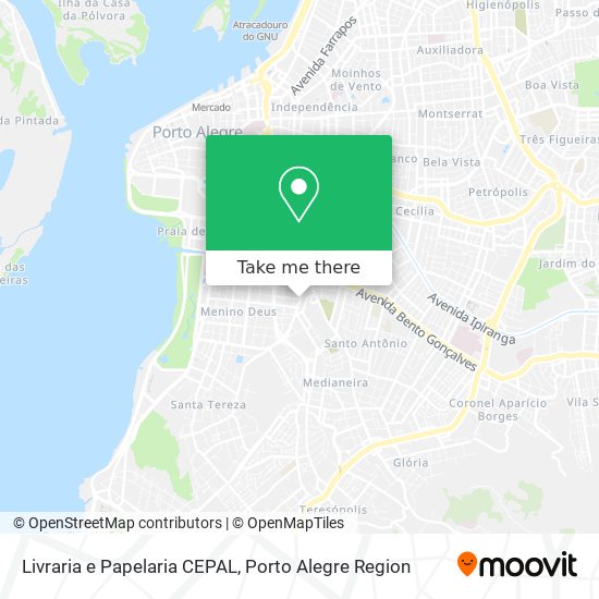 Mapa Livraria e Papelaria CEPAL