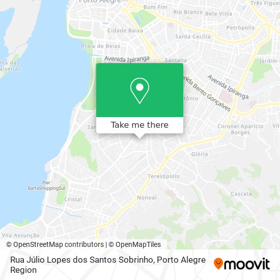 Mapa Rua Júlio Lopes dos Santos Sobrinho