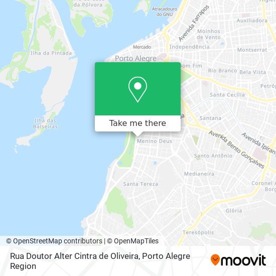 Mapa Rua Doutor Alter Cintra de Oliveira