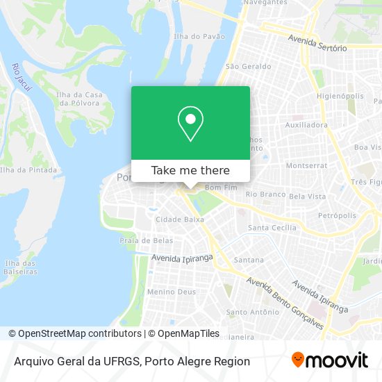 Arquivo Geral da UFRGS map