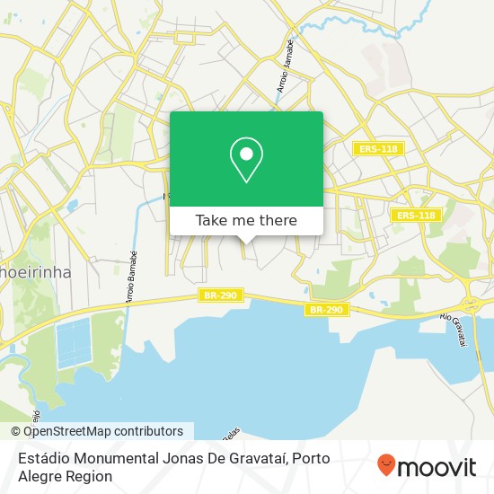 Estádio Monumental Jonas De Gravataí map