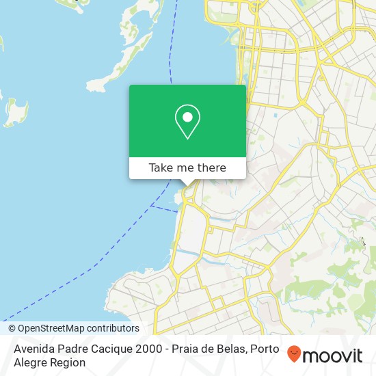 Mapa Avenida Padre Cacique 2000 - Praia de Belas