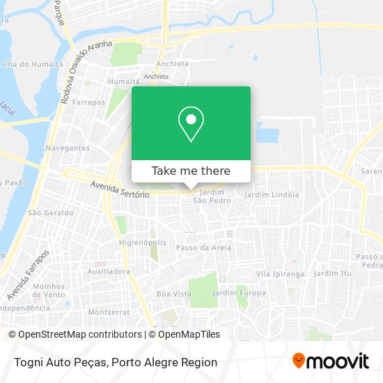 Togni Auto Peças map