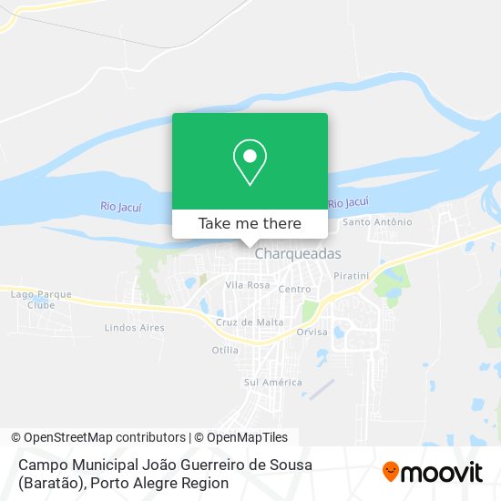 Mapa Campo Municipal João Guerreiro de Sousa (Baratão)