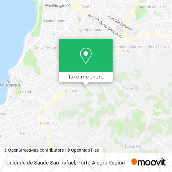 Mapa Unidade de Saúde Sao Rafael