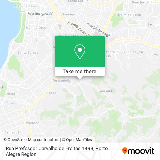 Rua Professor Carvalho de Freitas 1499 map