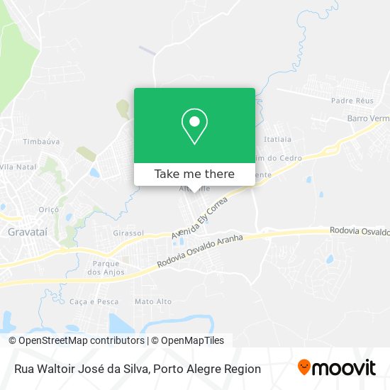 Mapa Rua Waltoir José da Silva