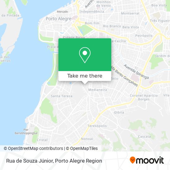 Mapa Rua de Souza Júnior