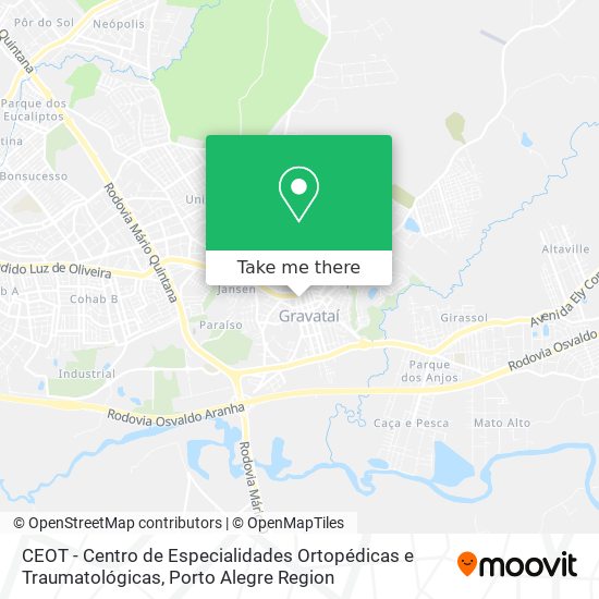 CEOT - Centro de Especialidades Ortopédicas e Traumatológicas map