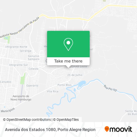 Avenida dos Estados 1080 map
