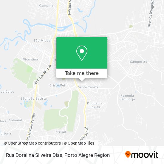 Rua Doralina Silveira Dias map