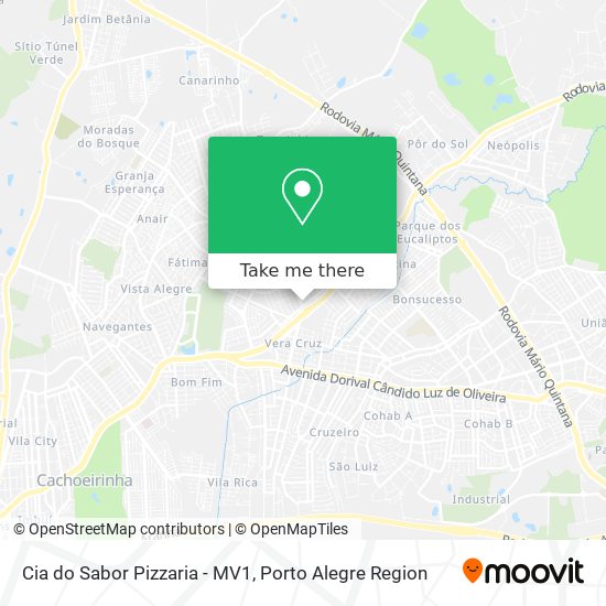 Cia do Sabor Pizzaria - MV1 map