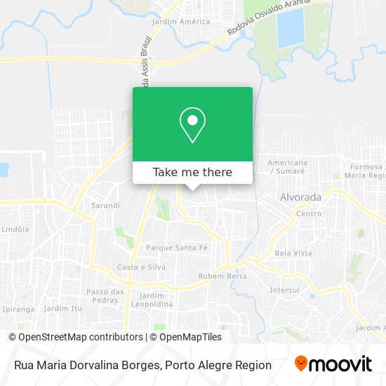 Rua Maria Dorvalina Borges map