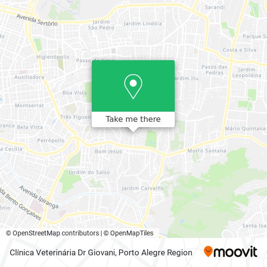 Clínica Veterinária Dr Giovani map