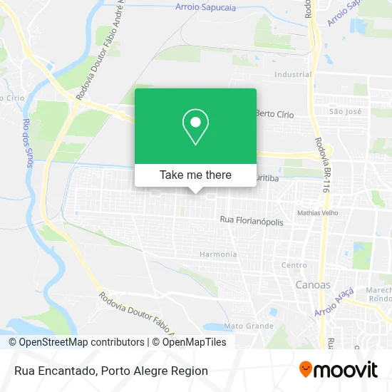 Rua Encantado map